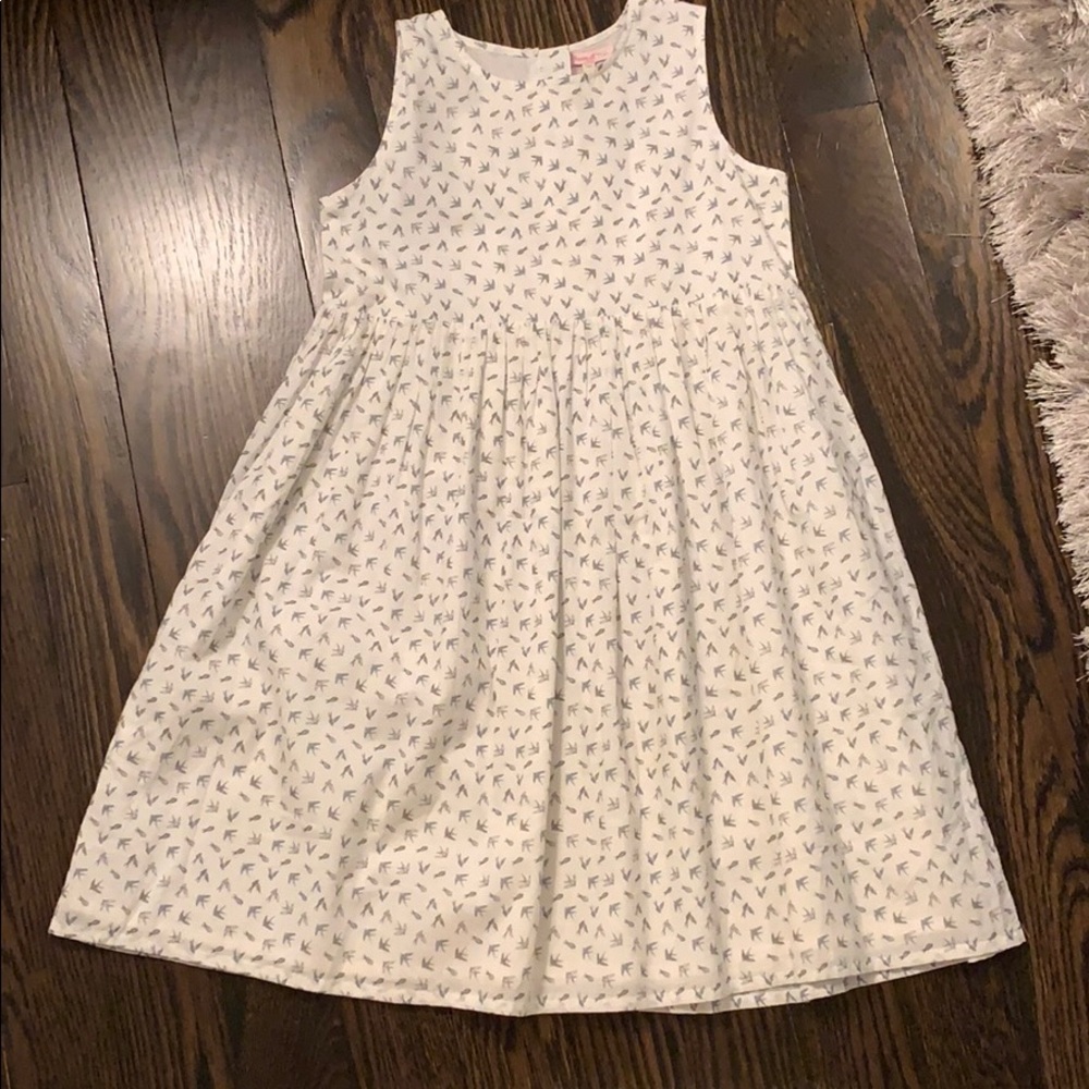 Moon et Miet green and blue bird dress